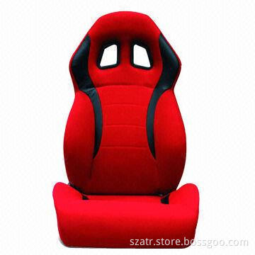 Racing Car Seat, Made of PU, Leather and Cotton, Available in Various Colors